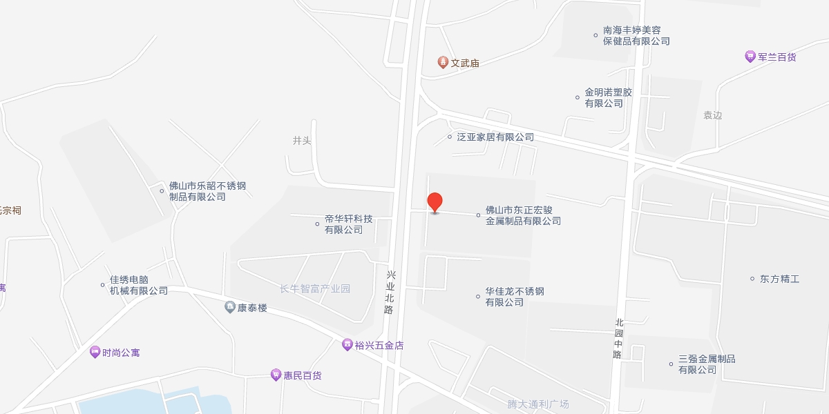 佛山市南海區獅山鎮獅山工業園北園銀獅路與興業北路交界